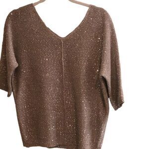 WD.NY Sequin Sweater‎ Top Size Medium